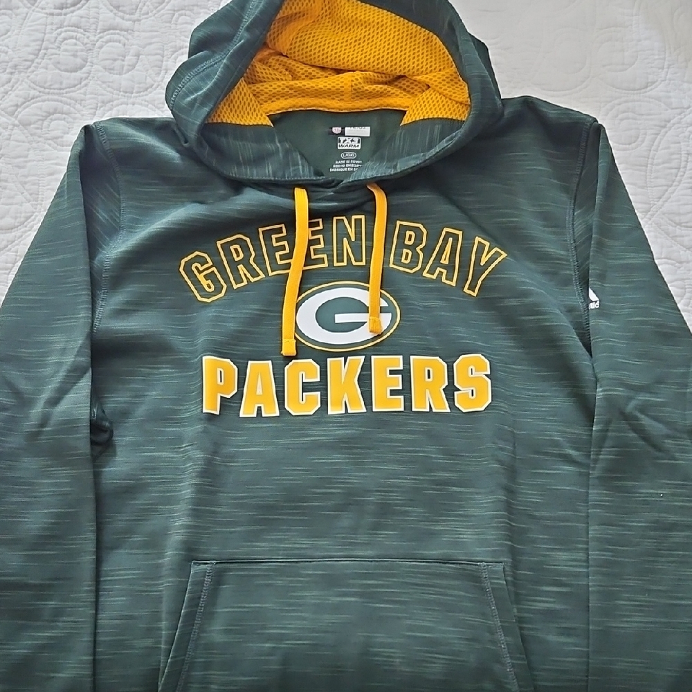 NFL Green Bay Packers Dark Green and Gold Hoodie